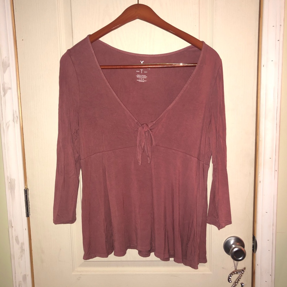 American Eagle Knotted Blouse